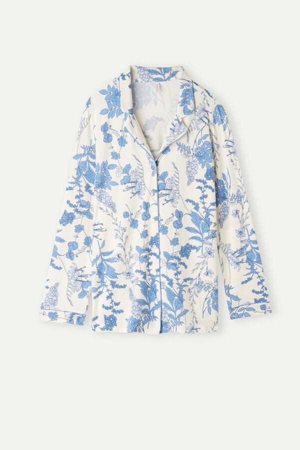 Intimssimi Feeling Beautiful Button Up Shirt in Modal Print | AUSWC61319