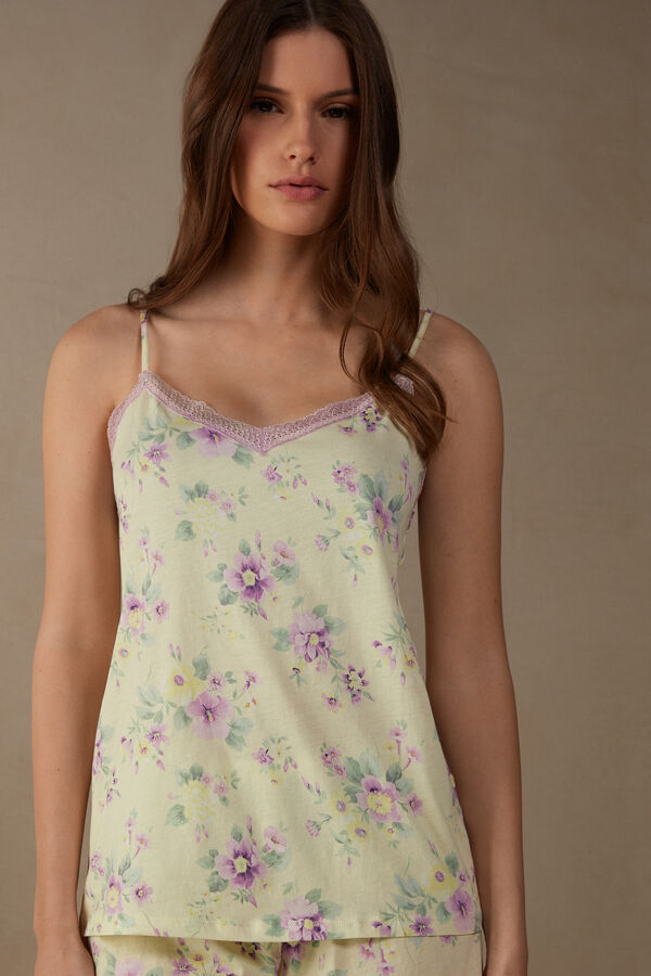 Intimssimi Flower Power Top in Supima® Ultrafresh Puuvilla Keltainen | FUSHY93629