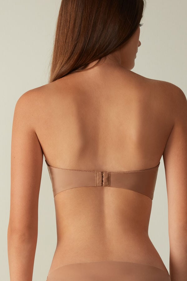 Intimssimi Giada Microfiber Bandeau Bra Natural | MUSHR37256