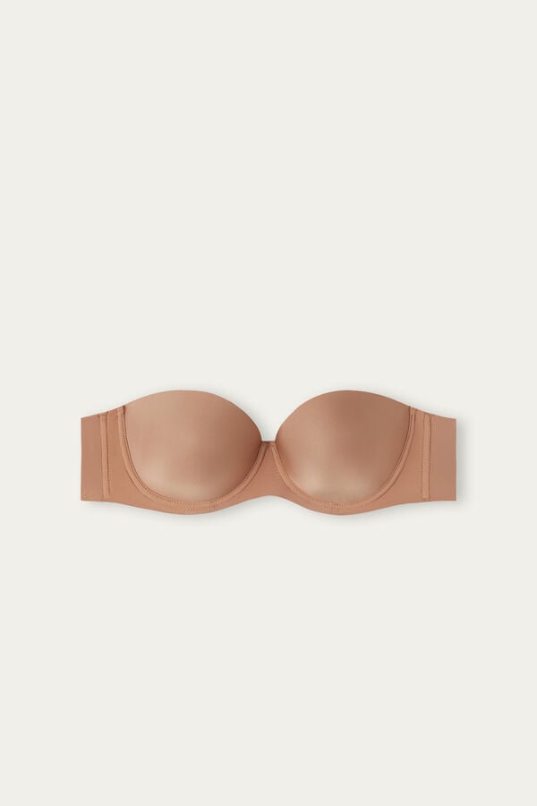 Intimssimi Giada Microfiber Bandeau Bra Natural | MUSHR37256