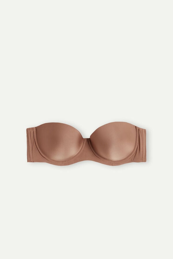 Intimssimi Giada Microfiber Bandeau Bra Natural | USXBR25958