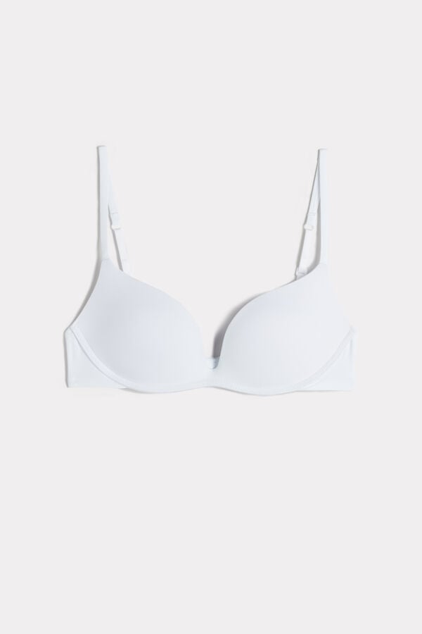 Intimssimi Gioia B Cup Microfiber Super Push-Up Bra Valkoinen | BUSSO26776