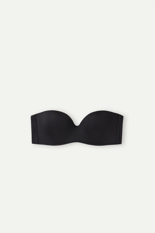 Intimssimi Gioia Bandeau Bra in Ultralight Microfiber Mustat | EUSVG56140