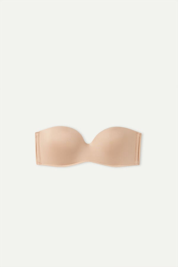 Intimssimi Gioia Bandeau Bra in Ultralight Microfiber Natural | USNZX51996