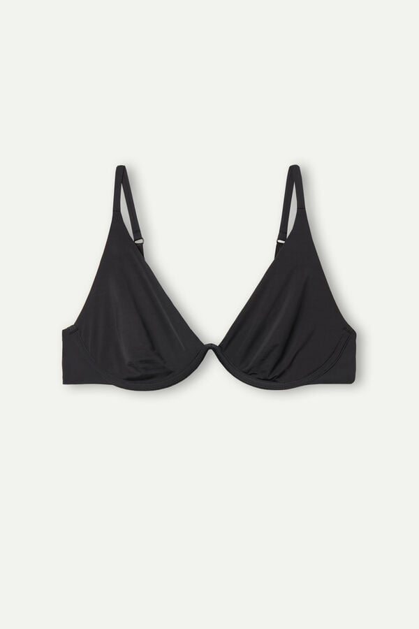 Intimssimi Giulia Balconette Bra in Ultralight Microfiber Mustat | PUSQX71644