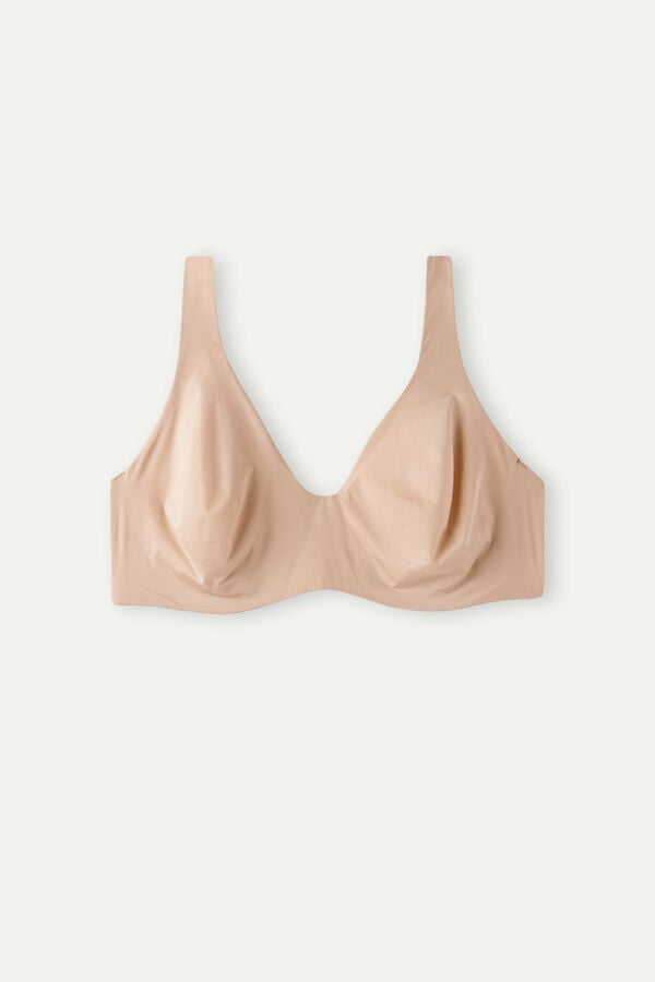 Intimssimi Greta Balconette Bra in Ultralight Microfiber Natural | USEGJ23395