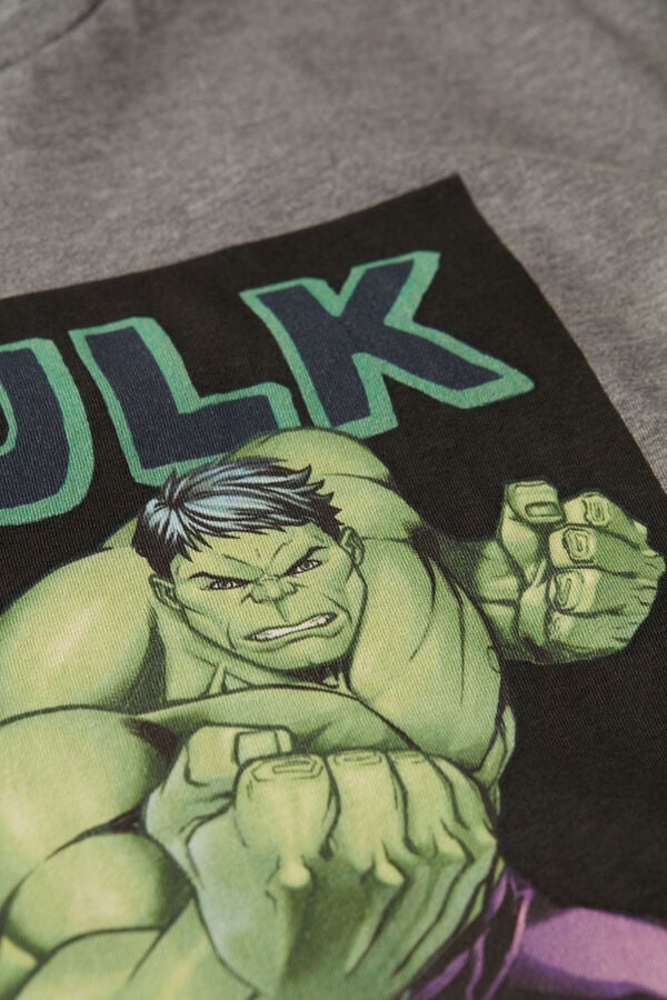 Intimssimi Hulk Print T-shirt Tummanharmaat | MUSFT95372