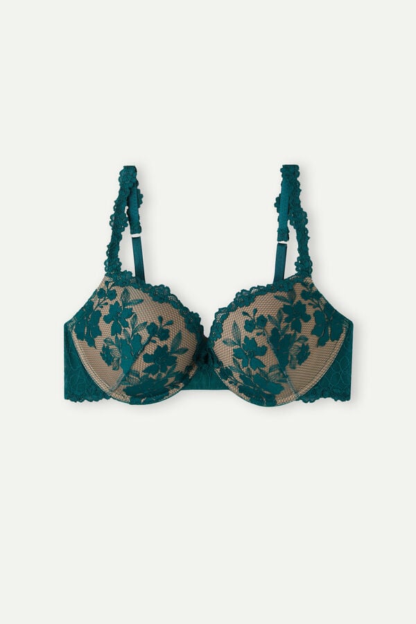 Intimssimi In Full Bloom Elettra Super Push-up Bra Vihreä | DUSVO26829