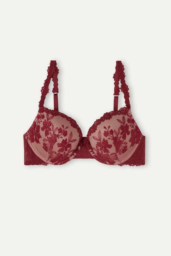 Intimssimi In Full Bloom Elettra Super Push-up Bra Punainen | SUSNY86440