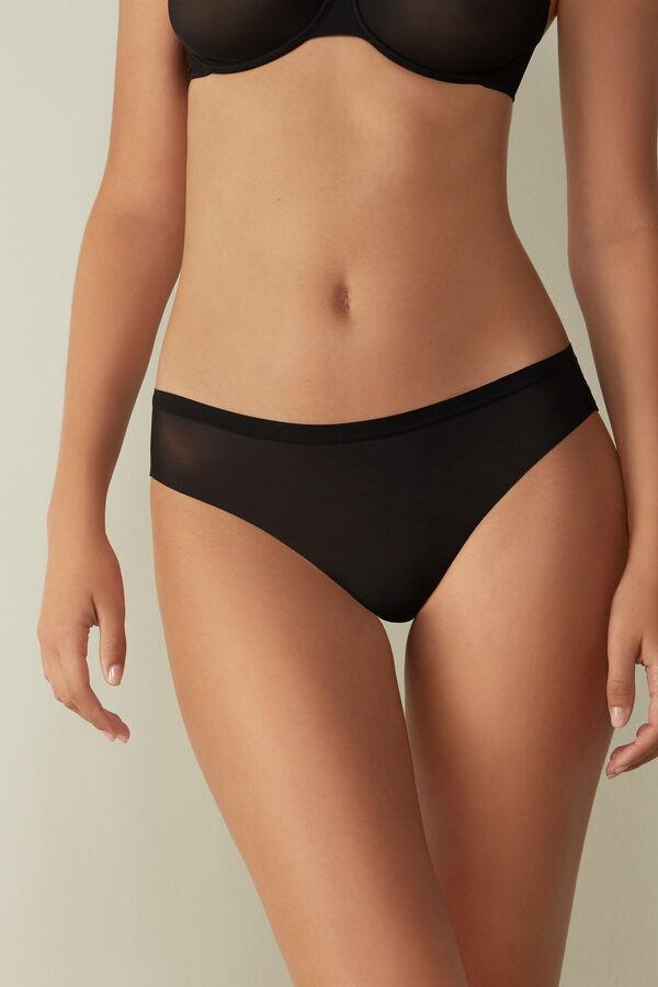 Intimssimi Invisible Touch Brazilian Panties Mustat | USDYB24454