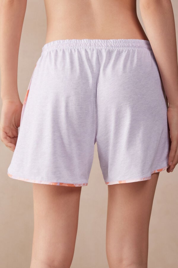 Intimssimi Iris and Apricot Supima® Ultrafresh Puuvilla Shorts Violet | PUSQX77842