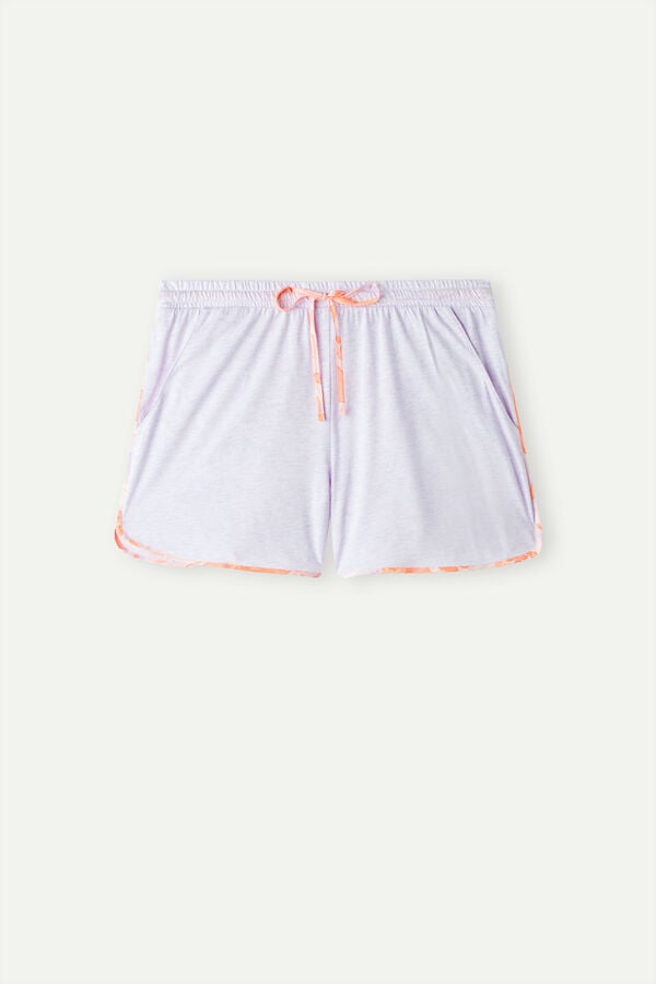 Intimssimi Iris and Apricot Supima® Ultrafresh Puuvilla Shorts Violet | PUSQX77842