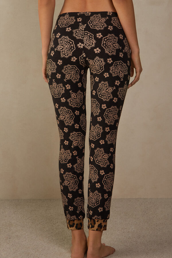 Intimssimi Lady Animalier Modal Cuffed Pants Print | USJZR37976