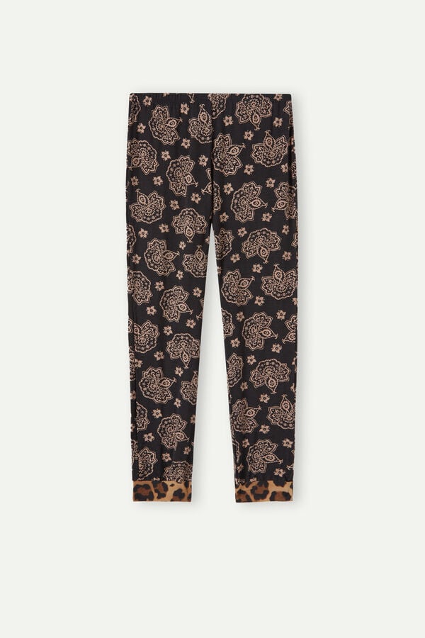 Intimssimi Lady Animalier Modal Cuffed Pants Print | USJZR37976