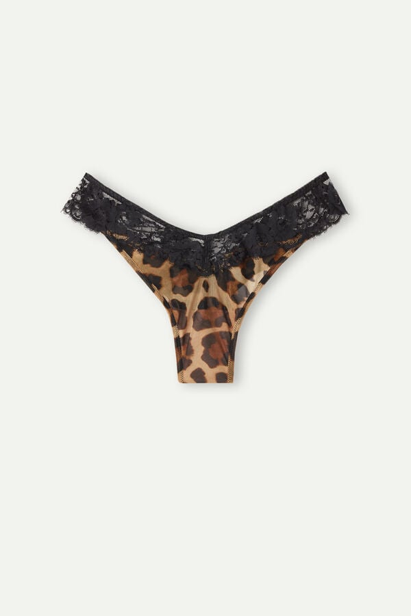 Intimssimi Lady Animalier ‘80s Tyyli Brazilian Ruskea | SUSVO10525