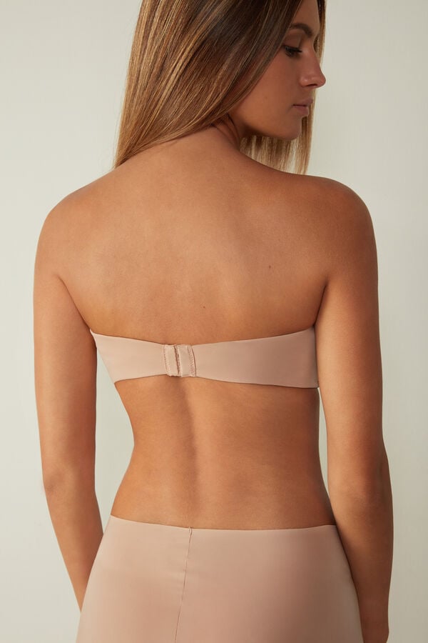 Intimssimi Laura Microfiber Bandeau Bra Natural | USQCS91200