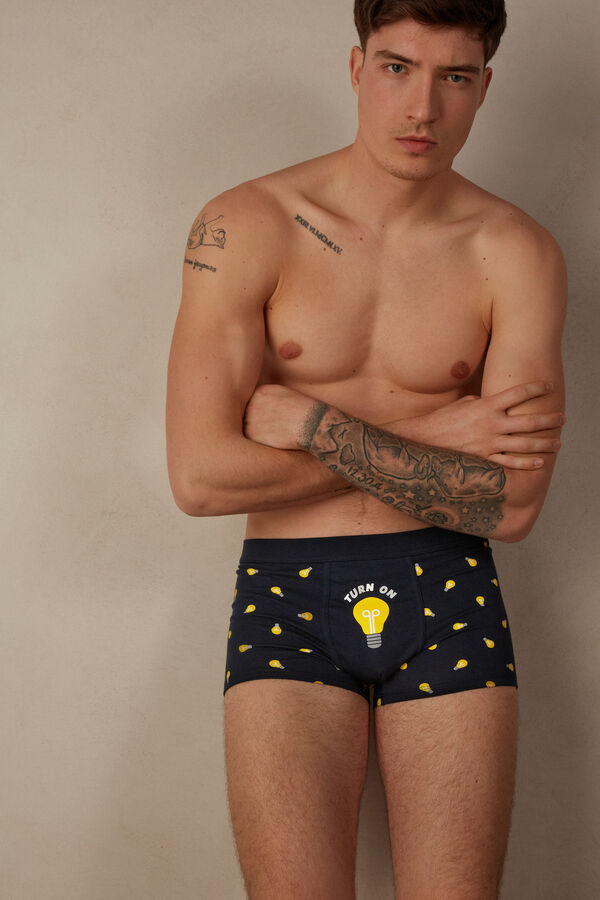 Intimssimi Light Bulb Boxers in Stretch Supima® Puuvilla Sininen | TUSWZ57978