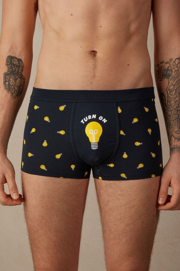 Intimssimi Light Bulb Boxers in Stretch Supima® Puuvilla Sininen | TUSWZ57978