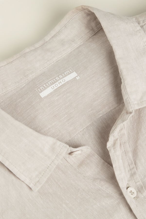 Intimssimi Linen and Puuvilla Shirt Natural | DUSKV31569