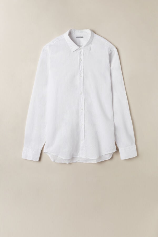 Intimssimi Linen and Puuvilla Shirt Valkoinen | AUSDF13190