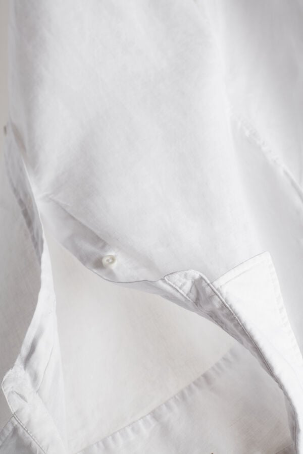 Intimssimi Linen and Puuvilla Shirt Valkoinen | AUSDF13190