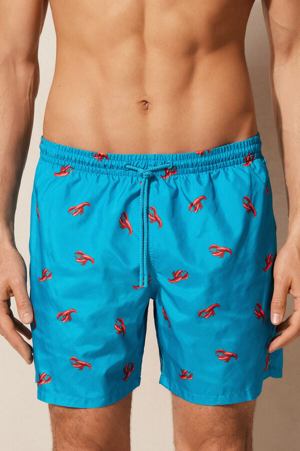 Intimssimi Lobster Print Swim Trunks Sininen | USQAV77086