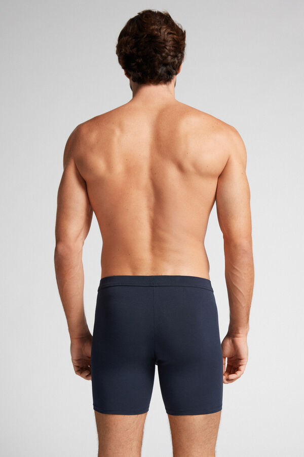 Intimssimi Long Boxers in Stretch Supima® Puuvilla Sininen | USJZR48089