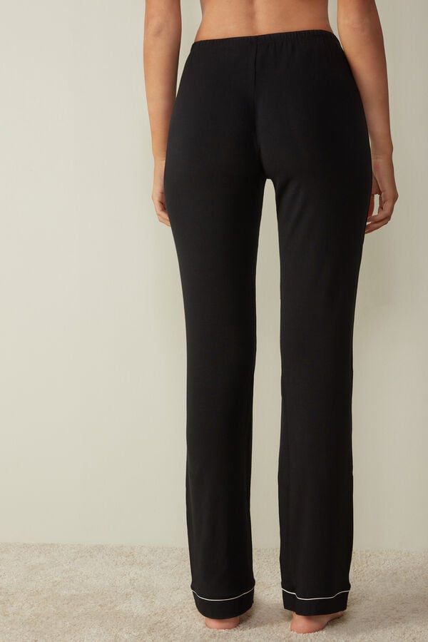 Intimssimi Long Micromodal Trousers Mustat | USCIF53633