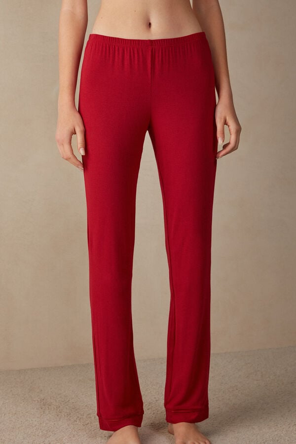 Intimssimi Long Micromodal Trousers Punainen | UUSTG13265