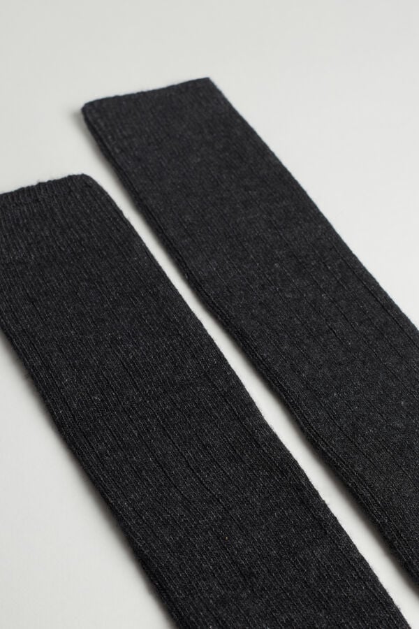 Intimssimi Long Ribbed Socks in Cashmere and Villa Harmaat | AUSDF30263