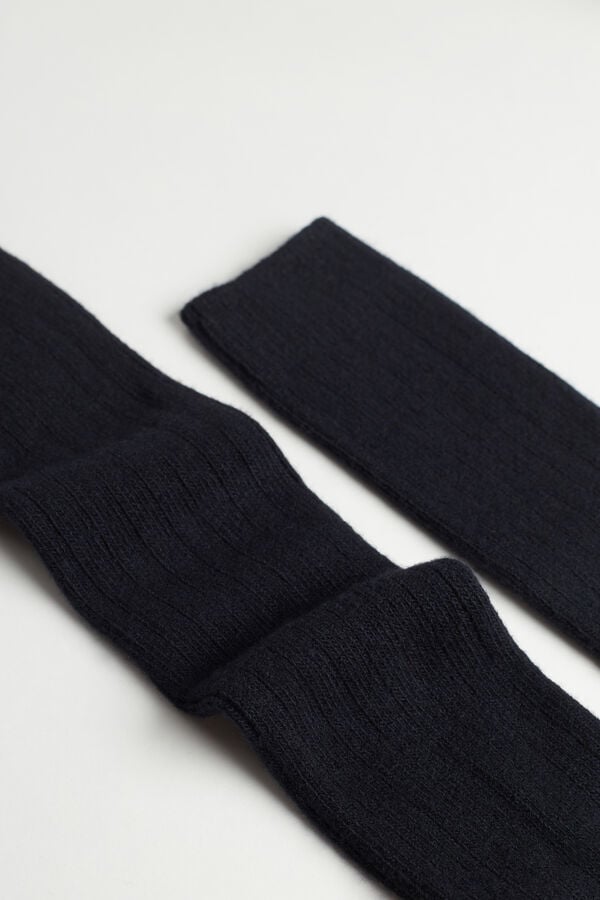 Intimssimi Long Ribbed Socks in Cashmere and Villa Sininen | USXMI29219