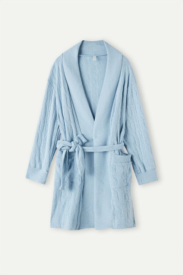 Intimssimi Lost in Fields Braided Robe Vaaleansininen | BUSSO70451