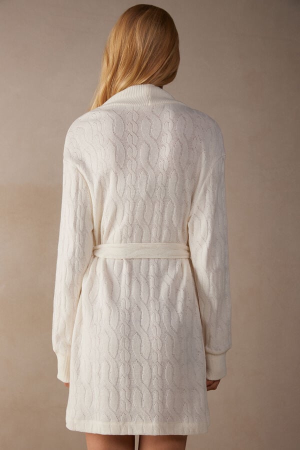 Intimssimi Lost in Fields Braided Robe Valkoinen | ZUSMJ82542