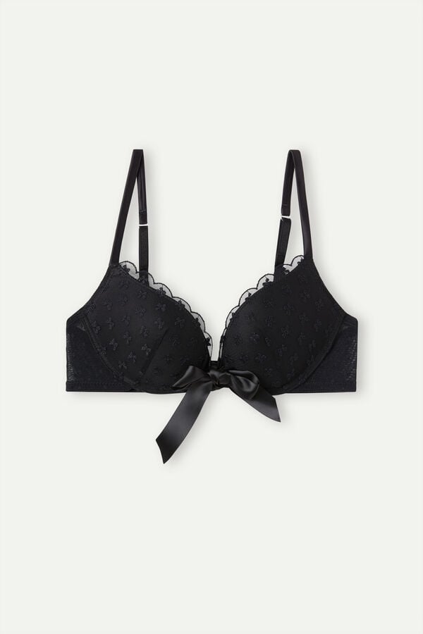 Intimssimi Love Cadeau Gioia Super Push-up Bra Mustat | YUSGT29733