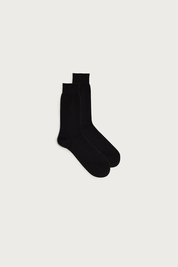 Intimssimi Lyhyt Chashmere-Silk-Puuvilla Socks Mustat | USNEJ90560