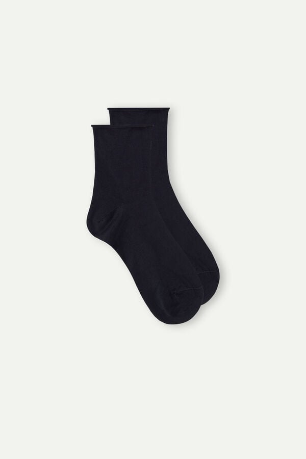 Intimssimi Lyhyt Socks in Stretch Supima® Puuvilla Sininen | USNZX80639