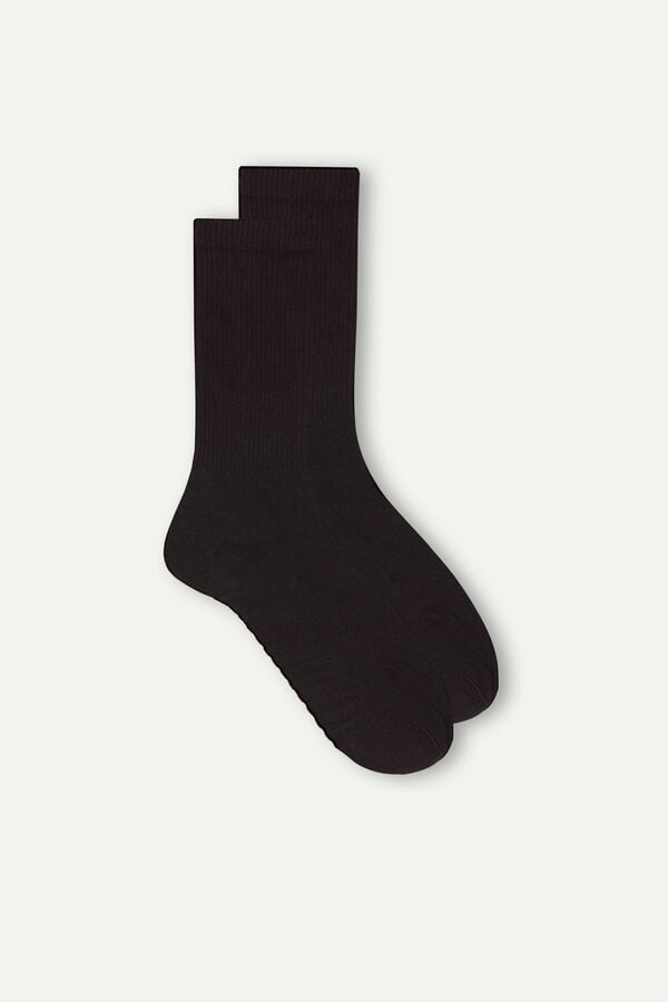 Intimssimi Lyhyt Terrycloth Socks Mustat | USNEJ40817