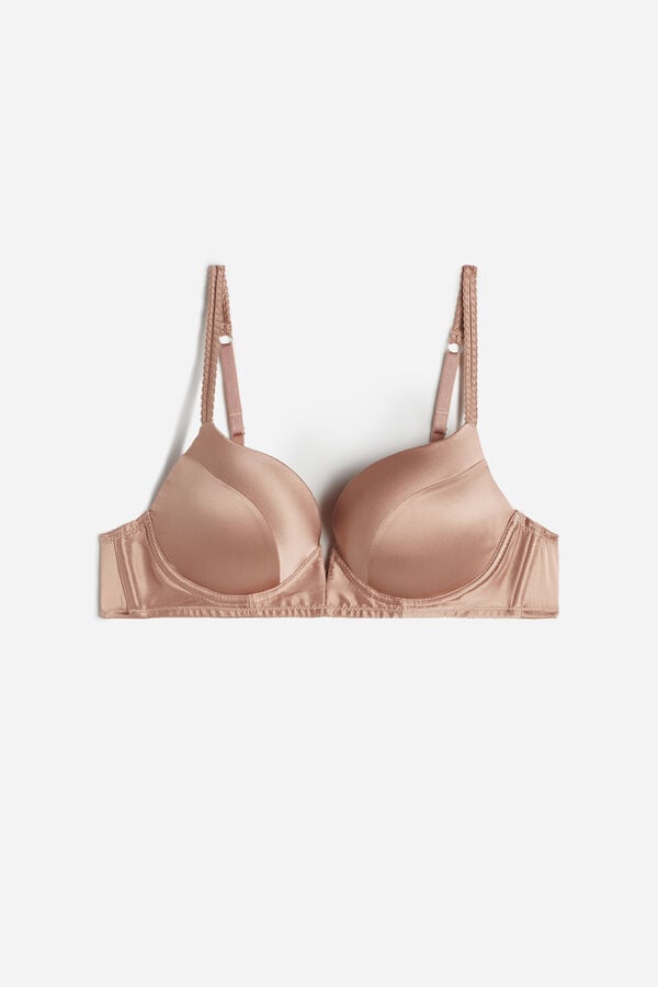 Intimssimi Mia Silk Super Push-Up Bra Natural | USXMI12524