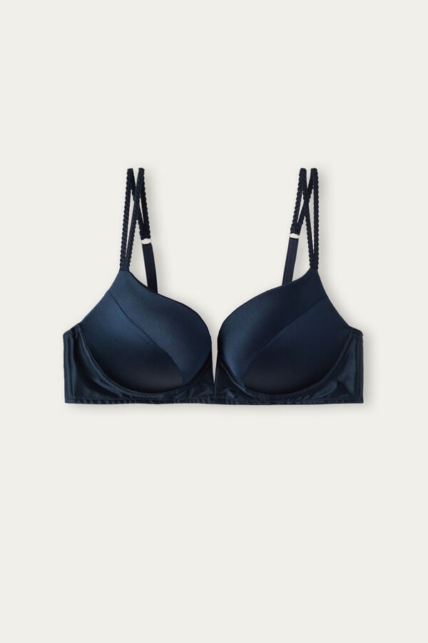 Intimssimi Mia Silk Super Push-Up Bra Sininen | UUSTG58500