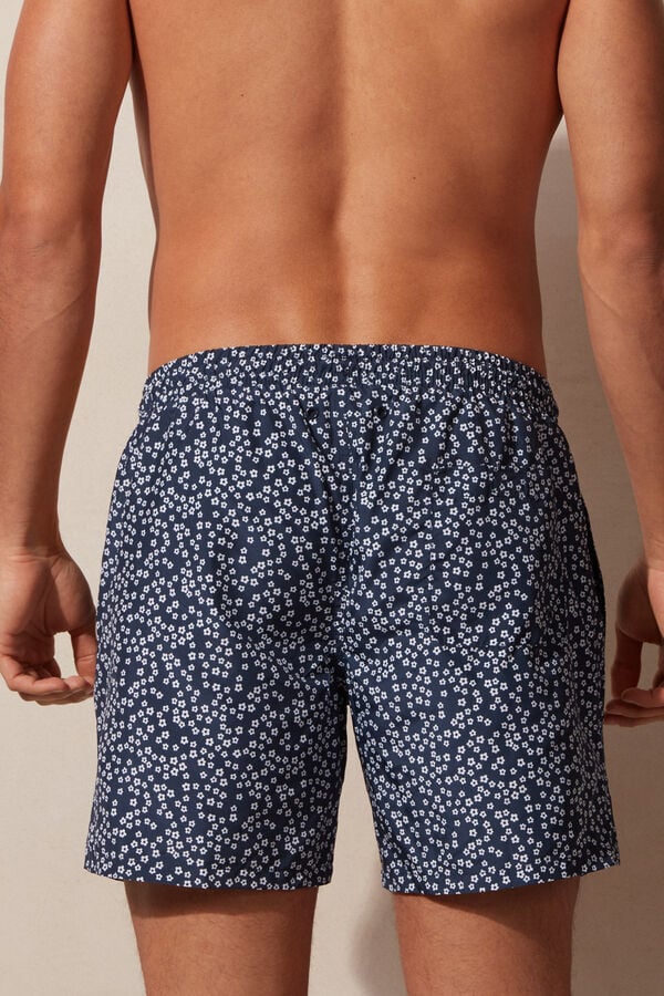 Intimssimi Micro Flower Print Swim Trunks Sininen | USZPD82861