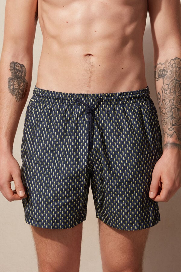 Intimssimi Micro Ice Cream Cone Print Swim Trunks Sininen | USXMI26577