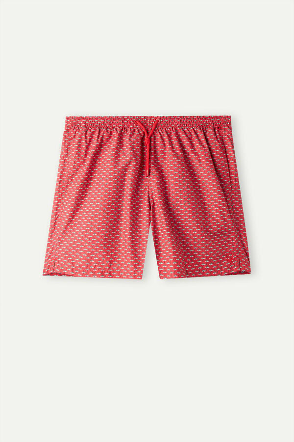 Intimssimi Micro Shark Print Swim Trunks Print | UUSND58088