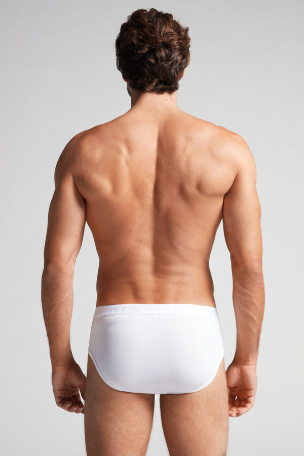 Intimssimi Microfiber Briefs with Logo Detail Valkoinen | MUSFT46606