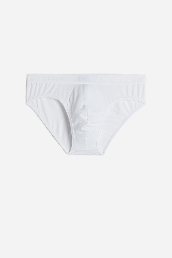 Intimssimi Microfiber Briefs with Logo Detail Valkoinen | MUSFT46606