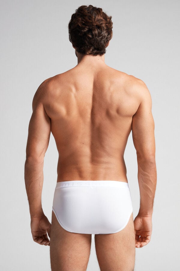 Intimssimi Microfiber Briefs with Logo Detail Valkoinen | SUSVO52955