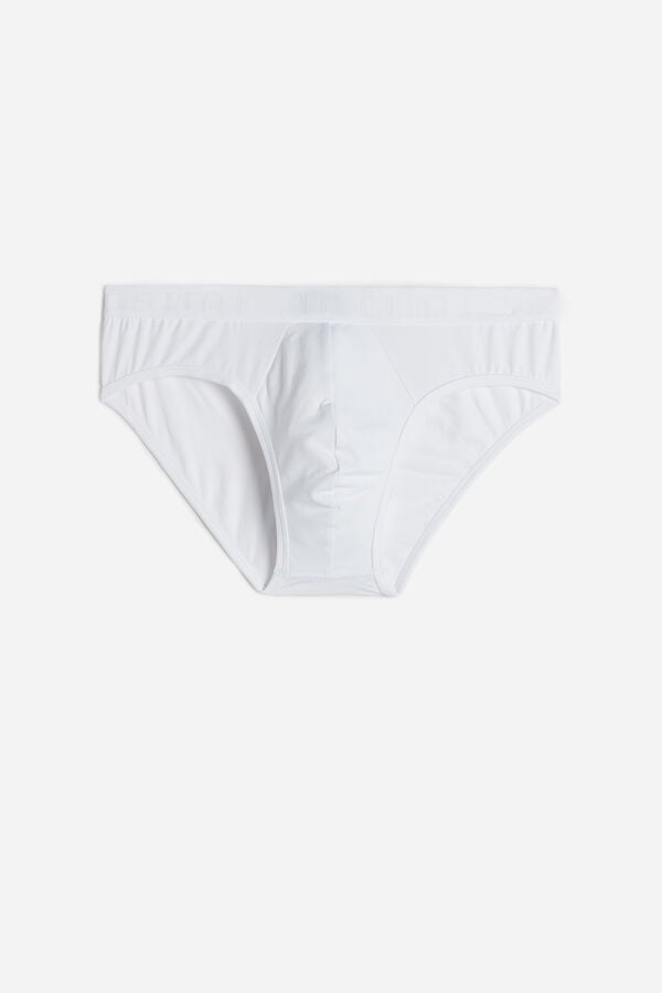 Intimssimi Microfiber Briefs with Logo Detail Valkoinen | SUSVO52955