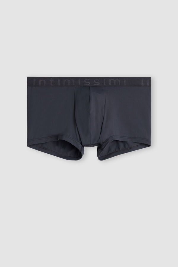 Intimssimi Microfiber Logo Bokserin Shorts Harmaat | USIIZ97046