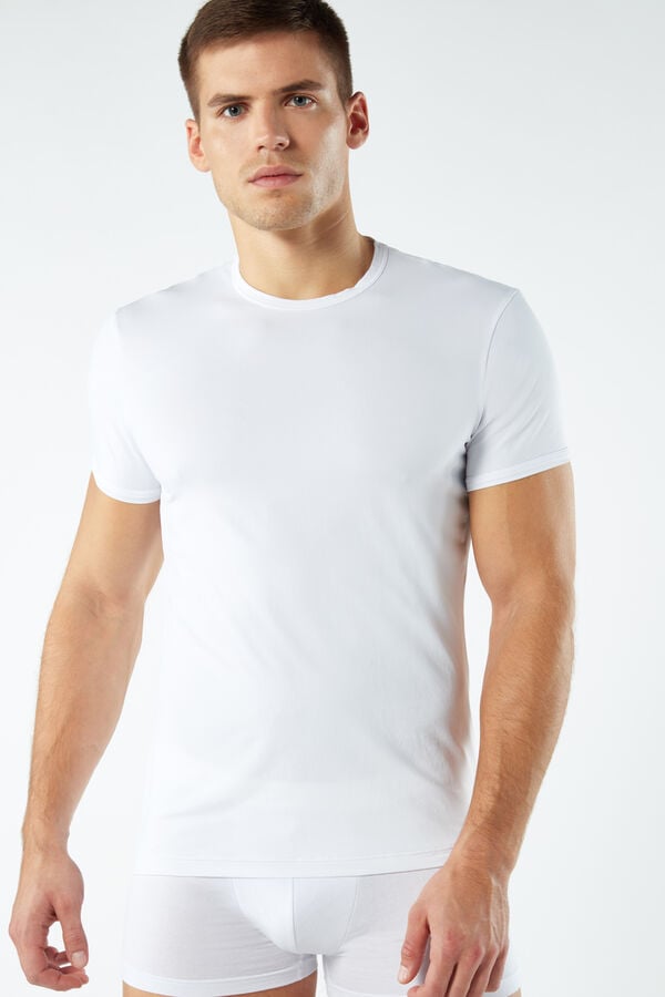 Intimssimi Microfiber T-shirt Valkoinen | EUSVG45054