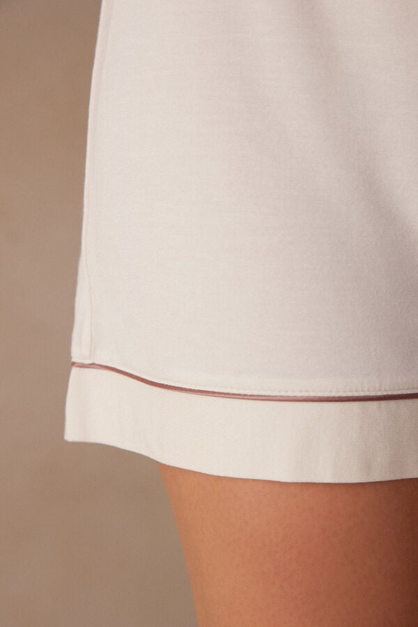 Intimssimi Modal Shorts with Contrast Trim Natural | USICD42296