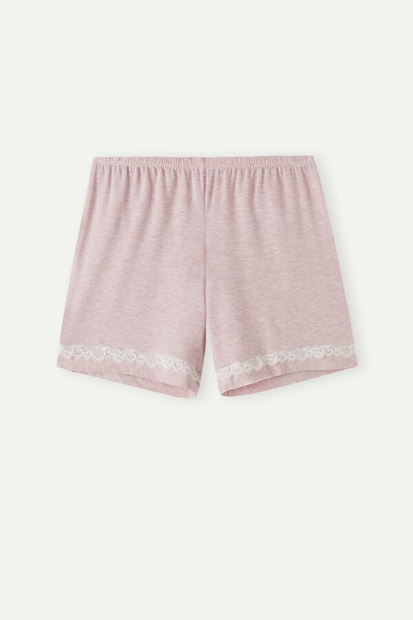 Intimssimi Modal Shorts with Pitsi Details Pinkki | EUSHC52169